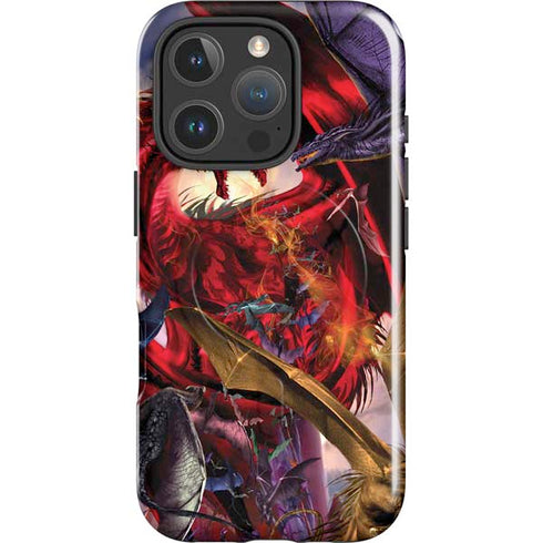 Dragon Battle by Ruth Thompson iPhone 16 Pro Magsafe Impact Case